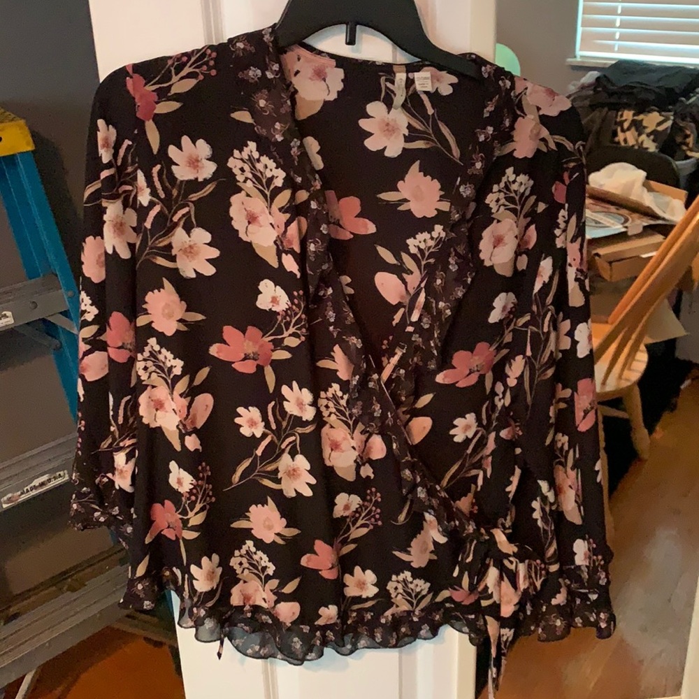 Cato wrap around blouse
